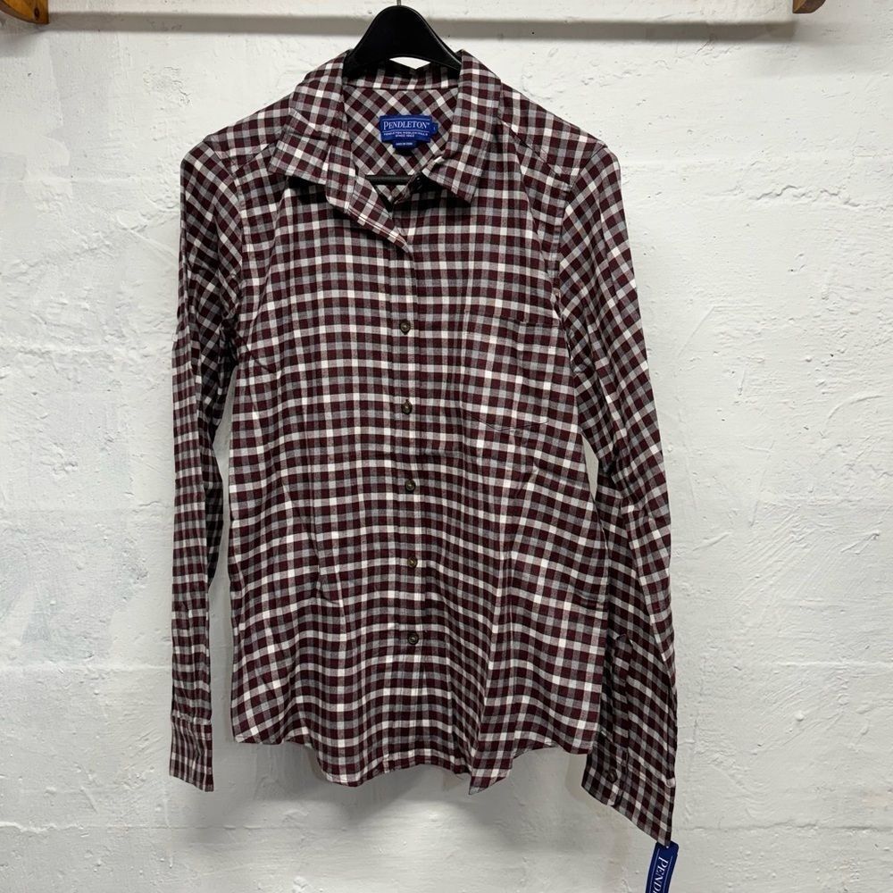 Pendleton plaid button up Red Grey